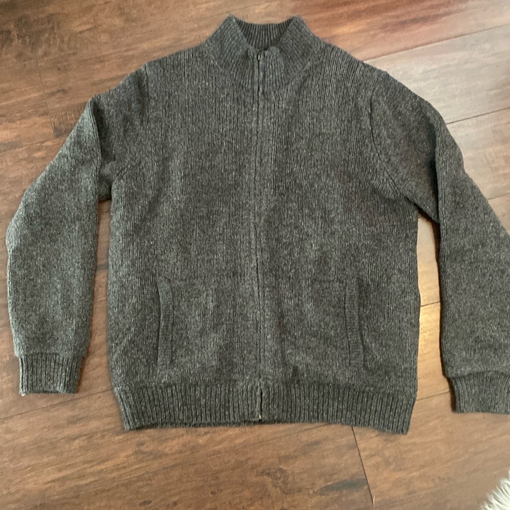 NWT LL Bean Lined Cardigan Sz L